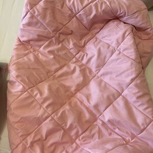 Pink Quilted pack and play fitted sheet